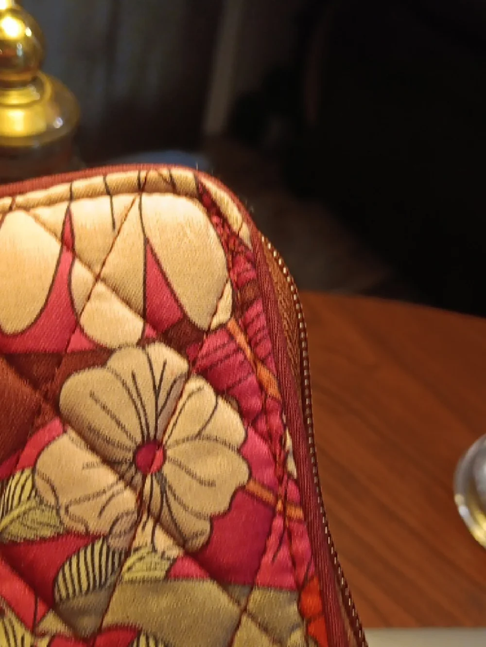 Vera Bradley Grab & Go RFID Wristlet in the retired Bohemian Blooms pattern. - Picture 12 of 14